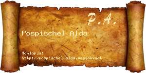 Pospischel Alda névjegykártya